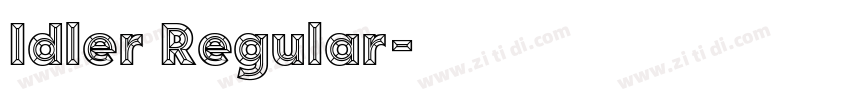Idler Regular字体转换